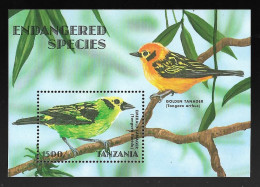 BIRDS TANZANIA Block Stamp MNH - Collections, Lots & Series