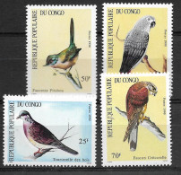 BIRDS CONGO Yv# 868/871 MNH Complete Set - Verzamelingen, Voorwerpen & Reeksen