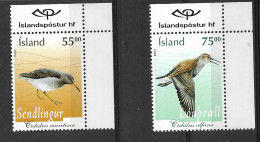 BIRDS ICELAND Yv# 1006/7 MNH Complete Set - Konvolute & Serien