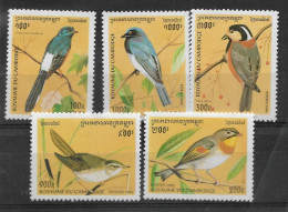 BIRDS CAMBODIA Yv# 1325/30 MNH Complete Set - Collections, Lots & Series