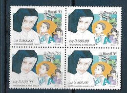 Brasil (Brazil) - 1993 - Block Of 4: Saint Dulce Of Bahia - Yv 2104 - Cristianesimo