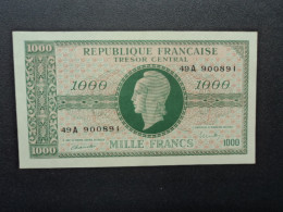 FRANCE * : FRANCS COMPLÉMENTAIRES : IMPRESSION ANGLAISE :  1000 FRANCS ND ** VF 12 / P 107 SUP+ - 1943-1945 Maríanne