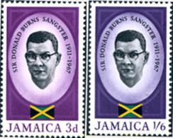 175900 MNH JAMAICA 1967 SIR DONALD BURNS SANGSTER - Jamaïque (...-1961)