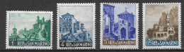 SAN MARINO 1961 VEDUTE SASS. 551-554  MNH  XF - Nuovi