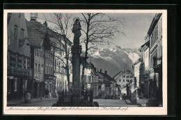 AK Murnau / Staffelsee, Marktstrasse Mit Krottenkopf  - Autres & Non Classés