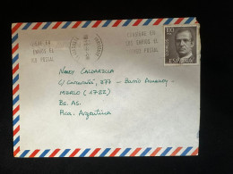 C) 1994. SPAIN. AIRMAIL ENVELOPE SENT ARGENTINA. STAMP OF JUAN CARLOS I. XF - Autres & Non Classés