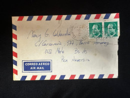 C) 1994. SPAIN. AIRMAIL ENVELOPE SENT ARGENTINA. DOUBLE STAMP OF JUAN CARLOS I. XF - Autres & Non Classés