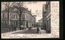 AK Gütersloh, Strassenpartie Am Kaiserlichen Postamt  - Guetersloh