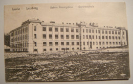 Lwow.Lemberg.Szkola Przemyslowa.DG,nr.50.Austrian Feldpost 1917,Feldspital 3/7.Poland.Ukraine. - Oekraïne