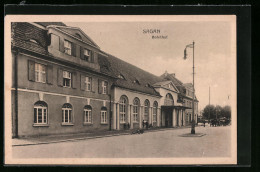 AK Sagan, Hauptgebäude Vom Bahnhof  - Schlesien