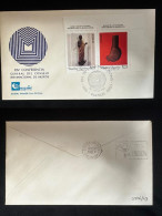 C) 1987. ARGENTINA.  FDC. XIV GENERAL CONFERENCE OF THE INTERNATIONAL COUNCIL OF MUSEUMS. DOUBLE STAMP OF SCULPTURES. XF - Argentine