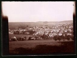 Fotografie Brück & Sohn Meissen, Ansicht Thum / Erzg., Blick Auf Thum Mit Wohnhäusern Und Schornsteine, Spiegleverke  - Lieux