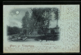 Mondschein-AK Valkenburg, De Verliefde Boomen  - Valkenburg