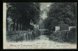 Mondschein-AK Valkenburg, Brug Over De Geul  - Valkenburg