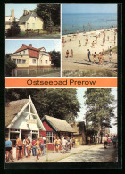 AK Prerow /Kr. Ribnitz-Damgarten, Ferienheim Haus Regina, Strand  - Seebad Prerow