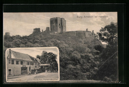 AK Harkerode /Harz, Burg Arnstein, Nüssleins Gasthaus Z. Grünen Röckchen  - Other & Unclassified