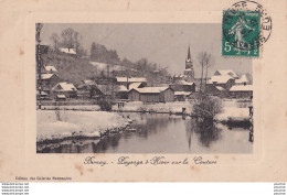 B17-27) BERNAY - PAYSAGE D ' HIVER SUR LA COUTURE - MAISONS SOUS LA NEIGE  - Bernay