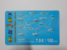 CARTE TELEPHONIQUE  Call Box  7.5 Euros  150 Unités - Cellphone Cards (refills)