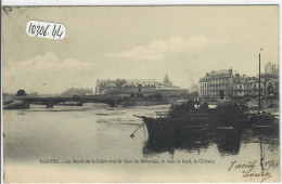 NANTES- LES BORDS DE LA LOIRE AVEC LE QUAI DE RICHELIEU ET DANS LE FOND LE CHATEAU - Nantes