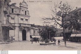 A2-47) FUMEL -  PLACE DU POSTEL - ( ANIMEE -  2 SCANS ) - Fumel