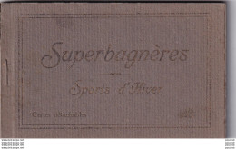 A1-31) SUPERBAGNERES - SPORTS D ' HIVER - CARNET COMPLET DE 20 CPA - ( 3 SCANS ) - Superbagneres