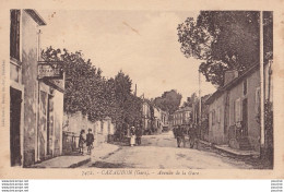 A25-32) CAZAUBON (GERS) AVENUE DE LA GARE - ( ANIMEE - HABITANTS - 2 SCANS ) - Other & Unclassified