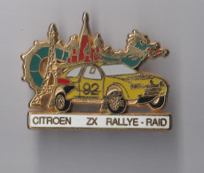 PIN'S THEME VOITURE  RALLYE  CITROEN ZX  RALLYE RAID PARIS PEKIN - Rallye