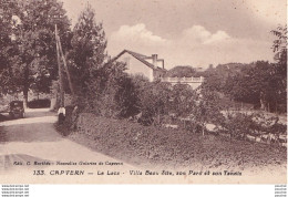 J5-65) CAPVERN - LE LACA - VILLA BEAU SITE , SON PARC ET SON TENNIS   - ( ANIMEE - HABITANTS - VOITURE - 2 SCANS ) - Autres & Non Classés