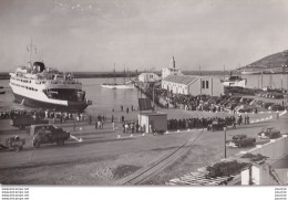  CEUTA (AFRICA) CARTE PHOTO RUBIO - VUE DU BORD ET ARRIVEE DU BATEAU COURRIER  VICTORIA - ALGECIRAS  - ( 2 SCANS ) - Ceuta