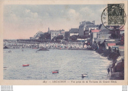 J24-33) ARCACHON - VUE PRISE DE LA TERRASSE DU GRAND HOTEL - ( COULEURS ) - Arcachon