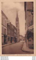  B11-82) VALENCE D ' AGEN - RUE XAVIER MOULENQ ET L ' EGLISE - ( 2 SCANS ) - Valence