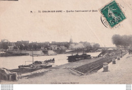 B10-71) CHALON SUR SAONE - QUARTIER SAINT LAURENT ET QUAIS - ( PENICHES ) - Chalon Sur Saone