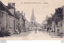 B3-60) MAREUIL LA MOTTE (OISE) L' EGLISE - ( ANIMEE - HABITANTS - 2 SCANS ) - Other & Unclassified