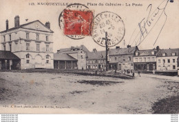 B27-76) BACQUEVILLE - PLACE DU CALVAIRE - LA POSTE - Andere & Zonder Classificatie