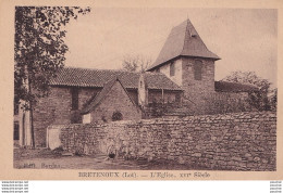 B19-46) BRETENOUX (LOT) L ' EGLISE  - ( 2 SCANS ) - Bretenoux