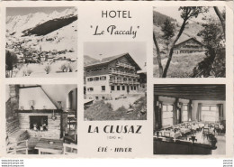 E9- 74) LA CLUSAZ (HAUTE SAVOIE)  HOTEL  LE PACCALY - ( MULTIVUES - 2 SCANS) - La Clusaz