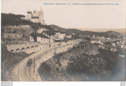 TIBIDABO (BARCELONA) - (CARTE PHOTO ANDRES FABERT , VALENCIA) SUBIDA A LA PLATAFORMA INFERIOR DEL FUNICULAR - (2 SCANS) - Barcelona