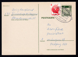 HAGEN-FRANKFURT BAHNPOST H ZUG 00715 31.1.72 Auf Ganzsache - Autres & Non Classés