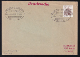 HAMBURG-OSNABRÜCK BAHNPOST ZUG 522 17.8.66 Auf Brief - Autres & Non Classés