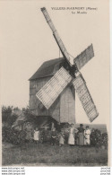 F12- 51) VILLERS MARMERY (MARNE) LE MOULIN A VENT - (TRES ANIMEE - VILLAGEOIS - 2 SCANS) - Sonstige & Ohne Zuordnung