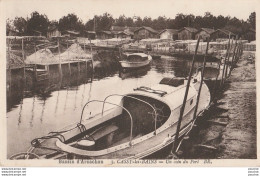 F6- 33) CASSY LES BAINS (GIRONDE) BASSIN D'ARCACHON (GIRONDE) UN COIN DU PORT  - (2 SCANS) - Arcachon