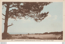 F6- 33) CASSY LES BAINS (GIRONDE) BASSIN D'ARCACHON (GIRONDE) ABORD DE DE LA PLAGE - (2 SCANS) - Arcachon