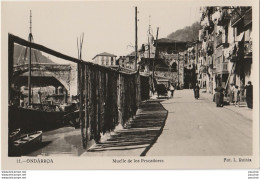 F4- ONDARROA (ESPAGNE)  MUELLE DE LOS PESCADORES - (ANIMEE - FOT. L. ROISIN - 2 SCANS) - Vizcaya (Bilbao)