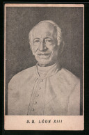 AK Lächelnder Papst Leo XIII., Portrait  - Papes
