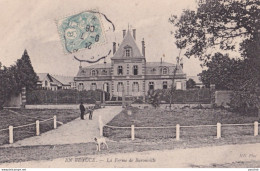 E9-28) BELLEVILLE LE COMTE (EURE ET LOIR) EN BEAUCE LA FERME DE BARONVILLE - ANIMEE - EN 1906 - Autres & Non Classés