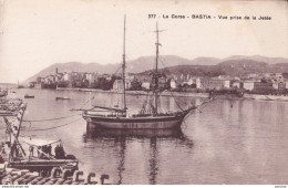 E3-20) LA CORSE - BASTIA -  VUE PRISE DE LA JETEE  - ( 2 SCANS ) - Bastia