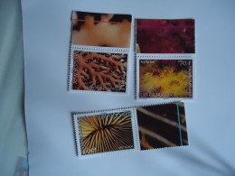 POLYNESIA MNH   SET 3 MARINE LIFE  CORAL - Fossils