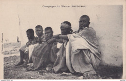 E18- CAMP DU BOUCHERON - PRISONNIERS MAROCAINS - CAMPAGNE DU   MAROC 1907 - 1908 - ( 2 SCANS ) - Andere & Zonder Classificatie