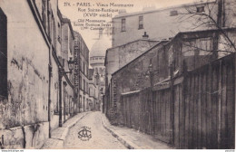 E14-75) PARIS - VIEUX MONTMARTRE - RUE SAINTE RUSTIQUE - EN 1926 - ( 2 SCANS ) - District 18