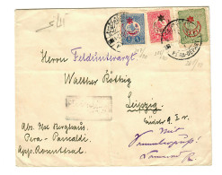 Cover 1916 Pera Panealdi To Leipzig, Censor - Altri & Non Classificati